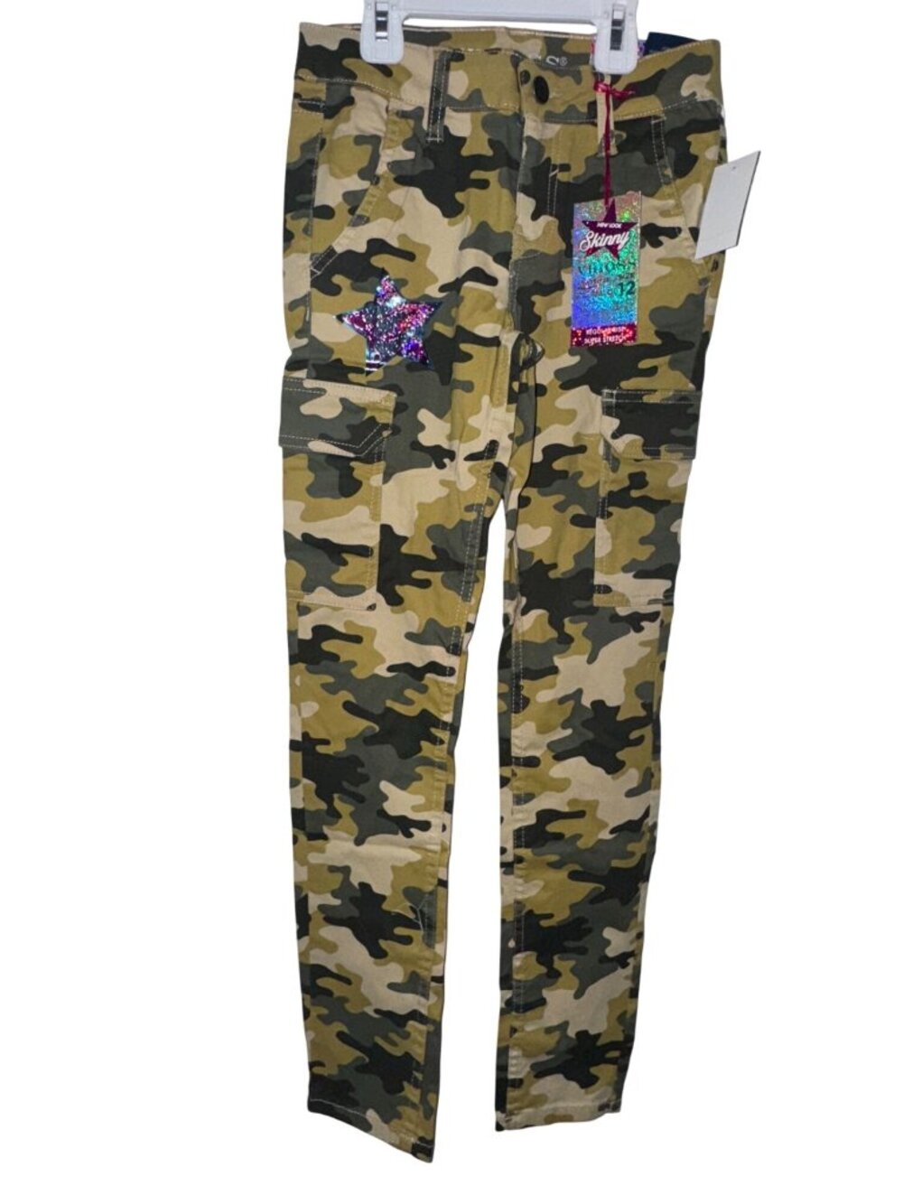 Vigoss Girls s Camo Ankle Skinny Pants Size 12 Cotton & Spandex Blend With Shiny